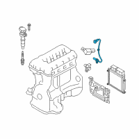 OEM 2014 Hyundai Genesis Coupe Sensor-Crankshaft Position Diagram - 39180-2C500