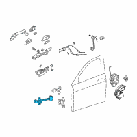 OEM Acura ZDX Chckr Complete, Right Front Dr Diagram - 72340-SZN-A11