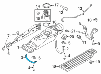 OEM 2021 Ford F-150 STRAP ASY - FUEL TANK Diagram - ML3Z-9054-B