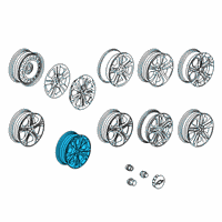 OEM Chevrolet Cruze Wheel, Alloy Diagram - 42500292