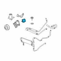 OEM 2010 Chevrolet Corvette Power Steering Pump Diagram - 15857665