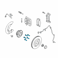 OEM 2018 Lincoln MKZ Wheel Bolt Diagram - BCPZ-1107-A