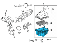 OEM 2020 Lexus ES350 Case Sub-Assembly, Air C Diagram - 17701-F0160