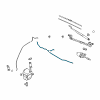 OEM 2013 Hyundai Sonata Hose Assembly-Windshield Washer Diagram - 98650-3S000