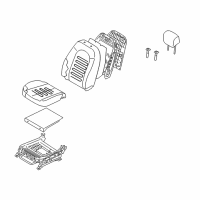 OEM 2008 Hyundai Elantra Heater-Front Seat Cushion Diagram - 88190-2H100