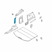 OEM 2009 BMW X6 Cover, D-Column Bottom Left Diagram - 51-47-9-135-345