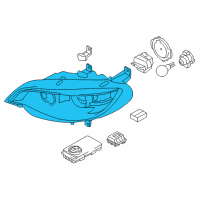 OEM BMW X6 Right Headlight Diagram - 63-11-7-359-372