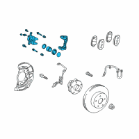 OEM 2022 Toyota Prius AWD-e Caliper Assembly Diagram - 47730-47060