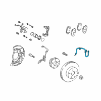 OEM 2011 Toyota Prius Brake Hose Diagram - 90947-02F83