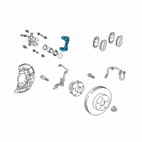 OEM 2020 Toyota Prius AWD-e Caliper Mount Diagram - 47722-47060