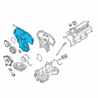 OEM 2007 Infiniti G35 Cover Assy-Front Diagram - 13501-AC705