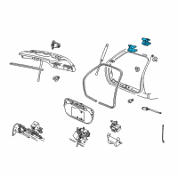 OEM 2003 Mercury Sable Hinge Diagram - F6DZ-7442900-A