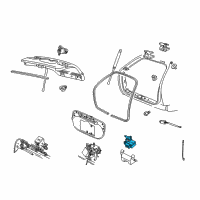 OEM 1999 Ford Taurus Latch Diagram - YF1Z-7443150-AA