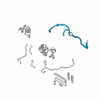 OEM 2007 Hyundai Tucson Hose Assembly-Power Steering Oil Pressure Diagram - 57510-2E001