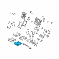 OEM 2012 BMW X6 Seat Upholstery, Left Diagram - 52-20-7-171-857