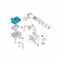 OEM 2007 Hyundai Tiburon Cover-Air Cleaner Diagram - 28111-2D250