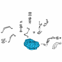 OEM Acura TL Tank, Fuel Diagram - 17500-S84-A10