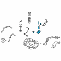 OEM 2002 Acura TL Pump Set, Fuel Diagram - 17040-S3M-A00