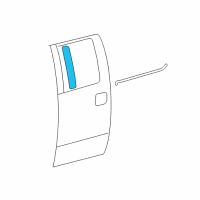 OEM 2013 Ford F-150 Upper Molding Diagram - 6L3Z-16255A34-AA