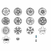 OEM 2017 Jeep Compass Stem-Wheel Valve Diagram - 2073355