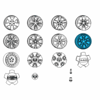 OEM 2013 Ram 1500 Steel Wheel Diagram - 68089775AB
