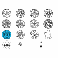 OEM 2002 Dodge Ram 1500 Steel Wheel Diagram - 5290568AA