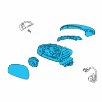 OEM 2021 Kia Stinger Mirror Assembly-Outside Diagram - 87610J5530DCH