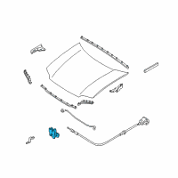 OEM 2003 Ford Escape Latch Diagram - 6L8Z-16700-B