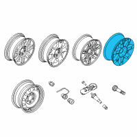 OEM 2014 Ford F-150 Wheel, Alloy Diagram - DL3Z-1007-A