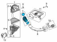 OEM 2021 Cadillac XT6 Outlet Tube Diagram - 84218425