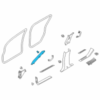 OEM 2021 Infiniti QX80 GARNISH Assembly-Front Pillar, RH Diagram - G6911-1A60A