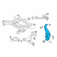 OEM 2011 Nissan GT-R Spindle-KNUCKLE, LH Diagram - 40015-JF00A