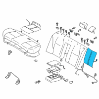 OEM 2015 Infiniti Q70L Heater Unit Assy-Rear Seat Back Diagram - 88635-1MS0A