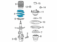 OEM 2020 Cadillac CT4 Coil Spring Diagram - 84824947