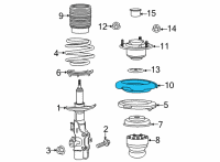 OEM Cadillac Spring Seat Diagram - 84190338