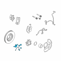 OEM 2011 Lincoln MKZ Brake Pads Mount Kit Diagram - 6U2Z-2321-E