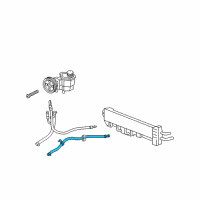 OEM 2005 Dodge Durango Line-Power Steering Return Diagram - 52113243AC