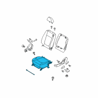 OEM Kia Spectra5 Cushion Assembly-Front Seat Diagram - 881032F702472