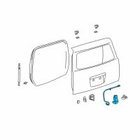 OEM Scion Lock Assembly Diagram - 69350-52100