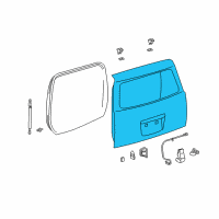 OEM Scion xB Lift Gate Diagram - 67005-52671