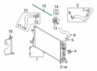 OEM Hyundai Elantra Hose-Radiator To Reservoir Diagram - 25451-F2000