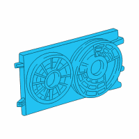 OEM Mercury Fan Assembly Diagram - 5F2Z-8C607-CB