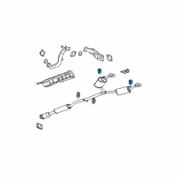 OEM 2009 Cadillac DTS Insulator-Exhaust Tail Pipe Hanger Diagram - 25773925