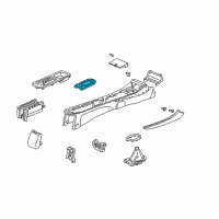 OEM Honda Civic Escutcheon, Console Diagram - 54710-S5B-A52