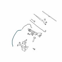 OEM 2009 Nissan Altima Hose-Washer Diagram - 28935-JA010