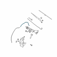 OEM 2012 Nissan Altima Tube Assy-Windshield Washer Diagram - 28935-JA000
