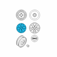 OEM 2011 Nissan Sentra Disc Wheel Cap Diagram - 40315-ET000