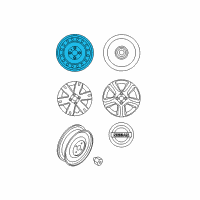 OEM 2012 Nissan Sentra Wheel Assy-Disc Diagram - 40300-ET007