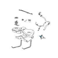 OEM 2005 Lincoln LS Fuel Filter Bracket Diagram - 3W4Z-9180-AA