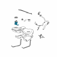 OEM Lincoln LS Fuel Sender Unit Gasket Diagram - XW4Z-9276-AB